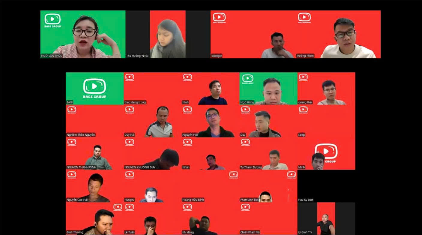 Tham gia lớp học Zoom sau khi học xong video.